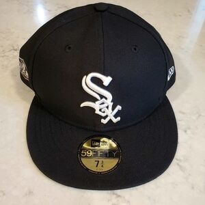 Chicago White Sox New Era 2020 Postseason Side Patch 59FIFTY Fitted Hat SZ 7 3/4